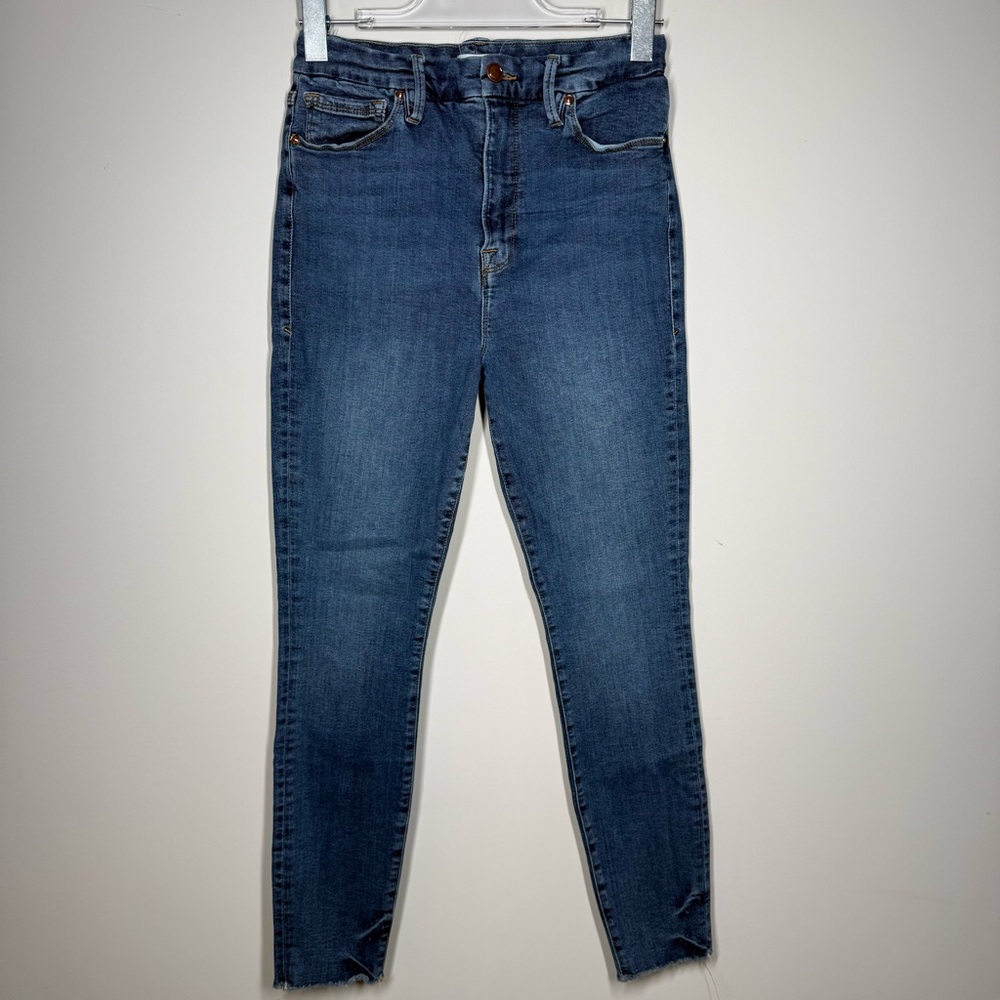 Good American High Rise Skinny Jeans Women’s Size 10 / 30 Blue Denim